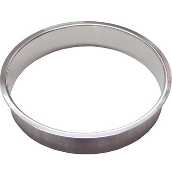 Hd Deco 8 x 2 in. Polished Trash Grommet, Stainless Steel HD1779392